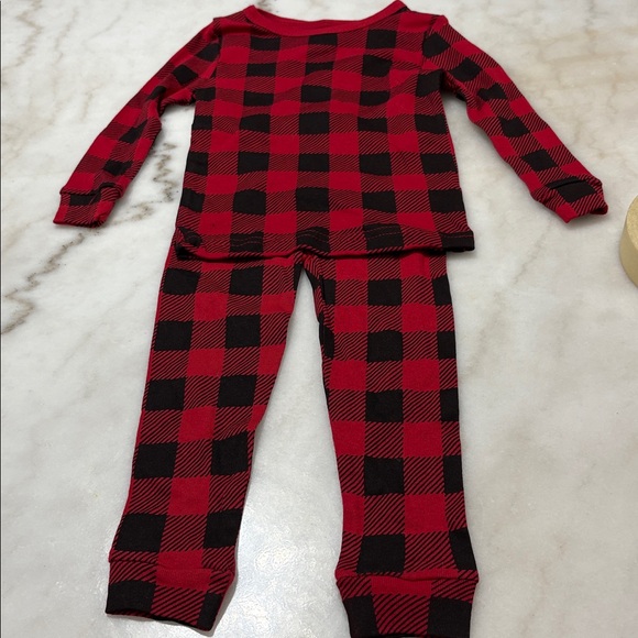 Chick pea Pajama Set Kids size 18 months Red and Gray Reindeer Pajama Set - Picture 5 of 9